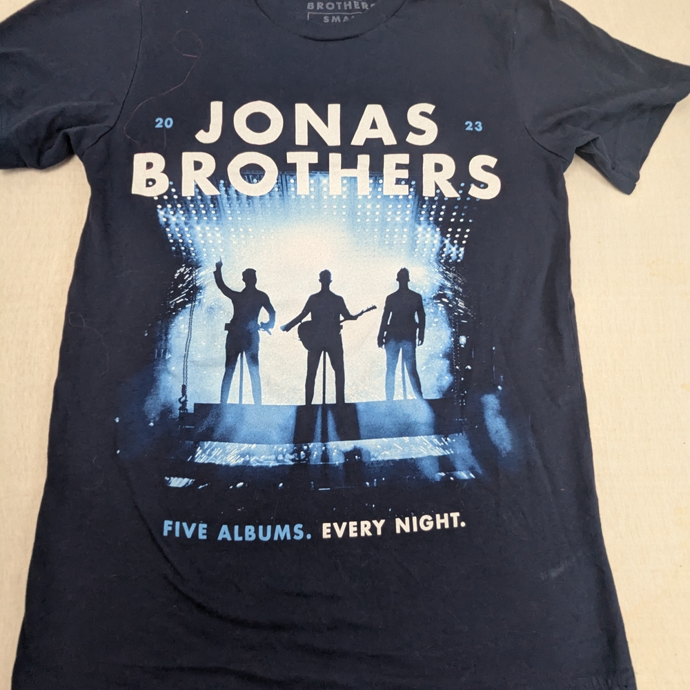 Jonas Brothers Five Albums Every Night 2023 Tour Concert Locations On Back Small